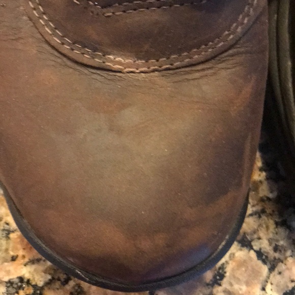 MENs Brown Leather Timberland Hiking Boots - Picture 3 of 7